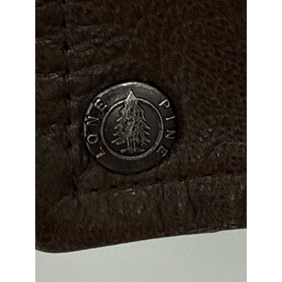 Lone Pine Mens American Made Brown Leather Bomber Jacket Size‎ 38 - Picture 8 of 8